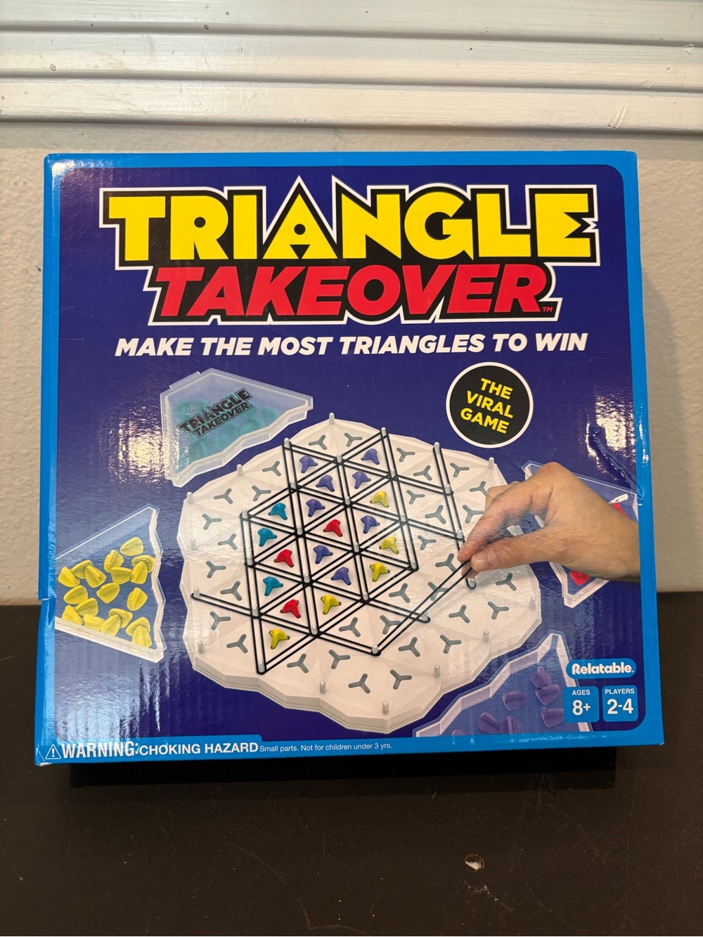 Relatable Triangle Takeover Board Game Peg Storage Cases Ages 8+ 2-4 Players